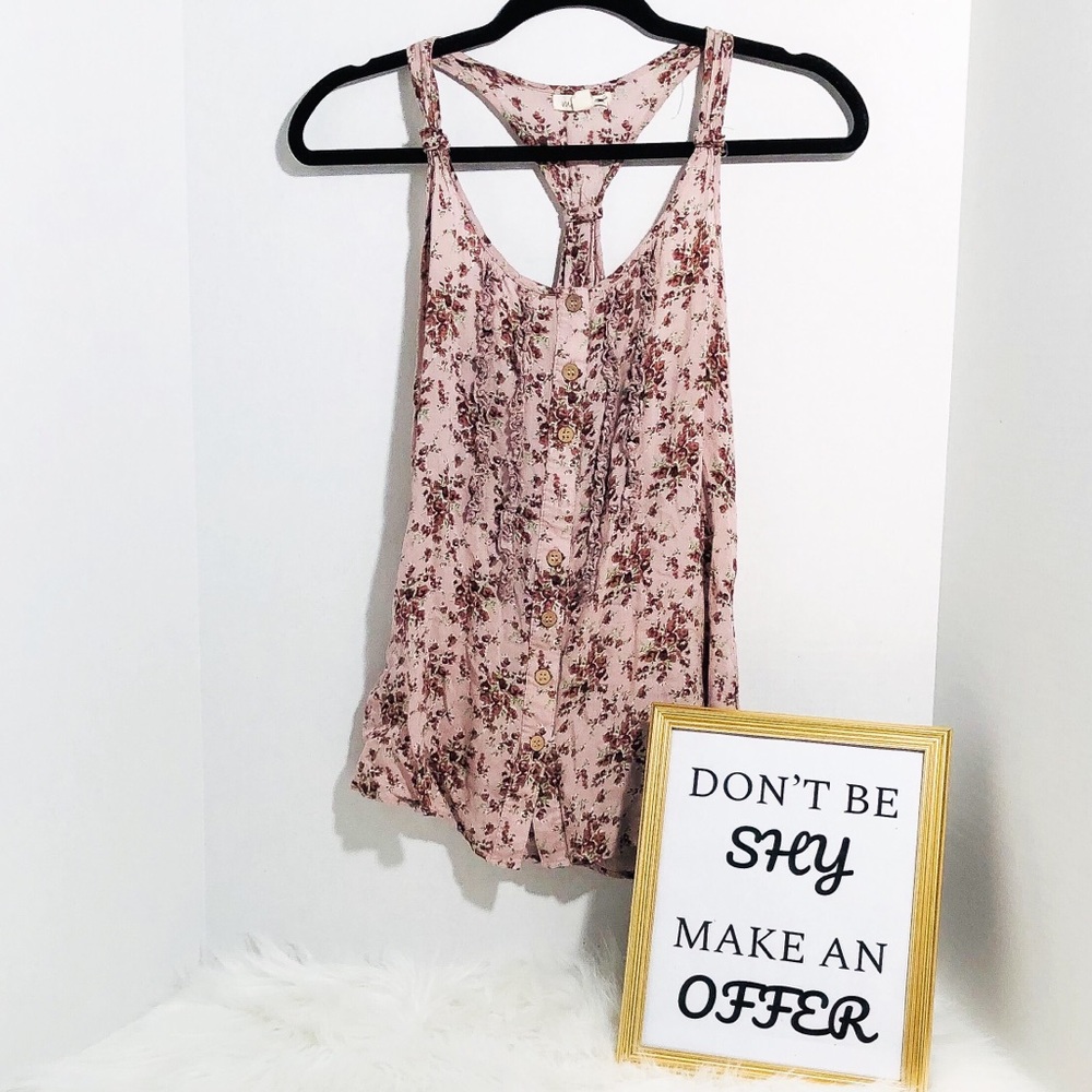Mine | Purple Floral Tank Top